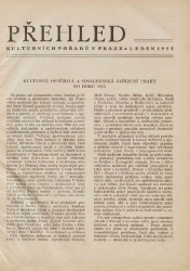 Pražská kultura před 67 lety - leden 1955