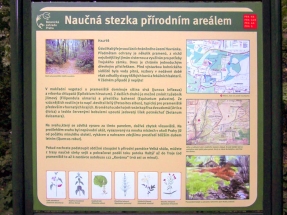 Informační tabule  u pramene potoka Haltýře