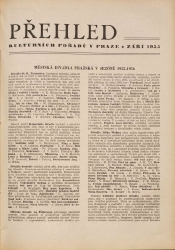 Přehled kulturních pořadů v Praze září 1955
