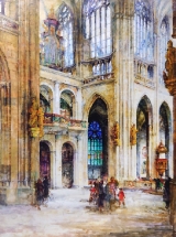 Pohled k Wohlmutově kruchtě, 1934