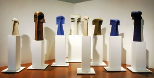 Jan Koblasa, Janus I–VIII, polychromované dřevo, 1973–1976