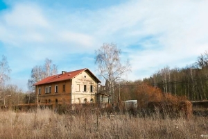 Pohled na nádraží Hlubočepy