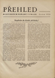 Přehled kulturních pořadů v Praze leden 1956