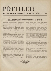 Přehled kulturních pořadů v Praze únor 1956