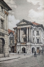 Vojtěch Kubašta, kolorovaná litografie, 1944