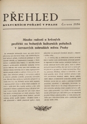 Přehled kulturních pořadů v Praze červen 1956