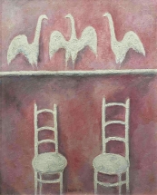 Vladimír Komárek, Ptáci a židle, 1992
