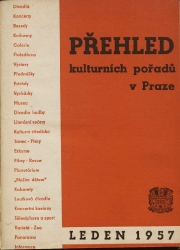 Přehled kulturních pořadů v Praze leden 1957