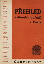 Přehled kulturních pořadů v Praze červen 1957