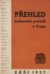 Přehled kulturních pořadů v Praze září 1957