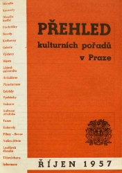 Přehled kulturních pořadů v Praze říjen 1957