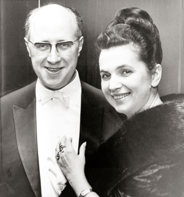 Galina Višněvskaja s manželem Mstislavem Rostropovičem
