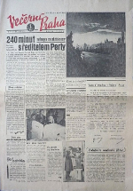 Večerní Praha, 1. vydání, 1955