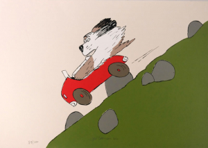 Jiří Šalamoun, Maxipes Fík, litografie, 2021