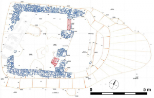 Půdorys zahloubené vápenické pece