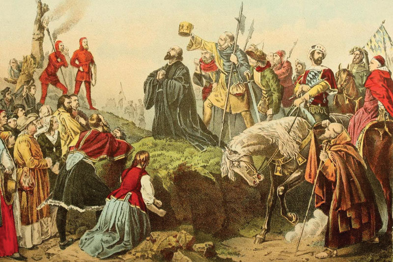 Jan Hus před hranicí