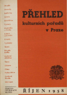 Přehled kulturních pořadů v Praze říjen 1958