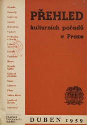 Přehled kulturních pořadů v Praze duben 1959