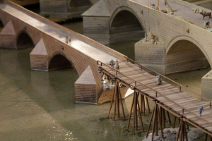 Model poničeného Juditina mostu