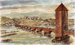 Pozůstatky Juditina mostu